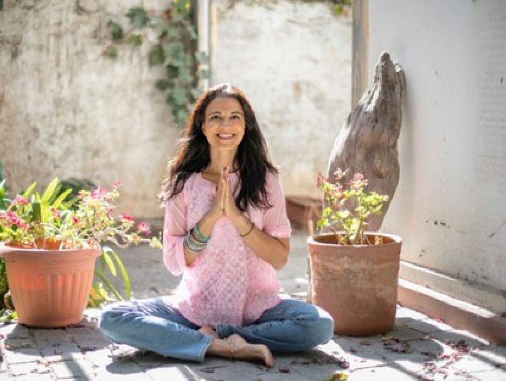Komal-in-prayer